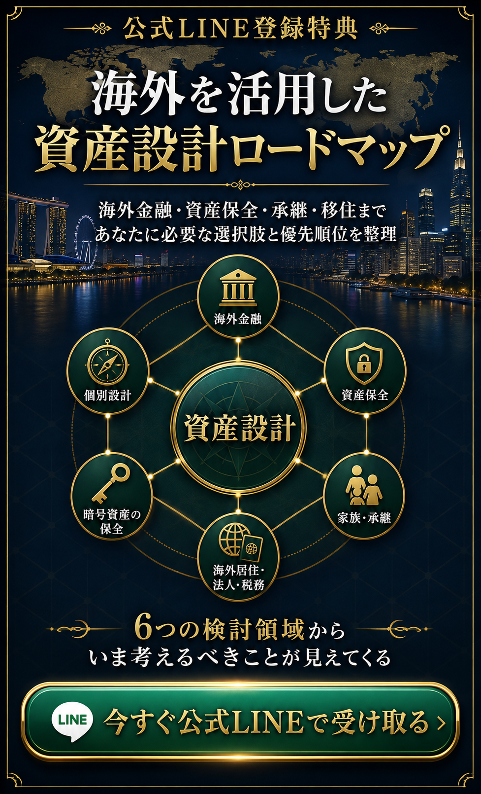 海外を活用した資産設計ロードマップを公式LINEで受け取る