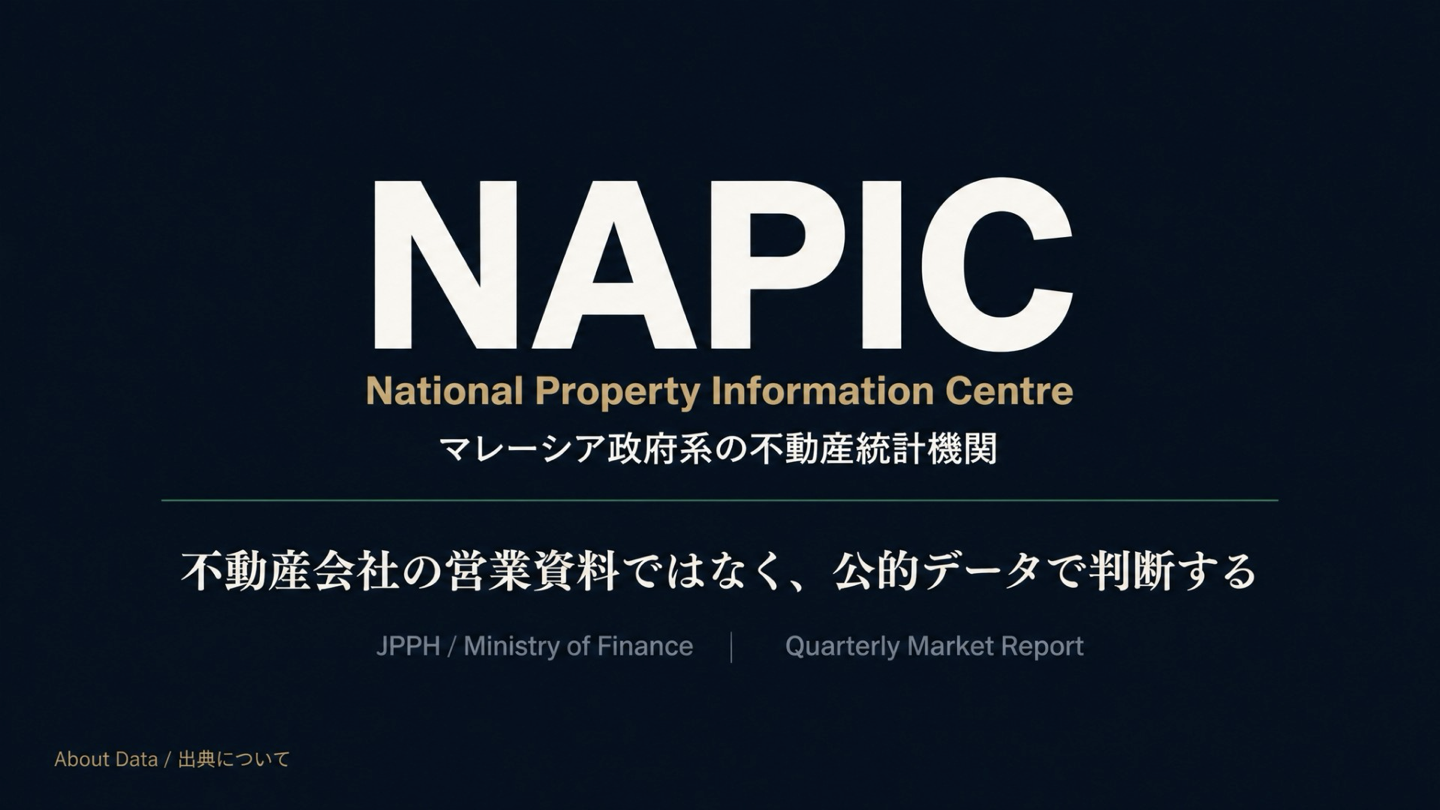 マレーシア政府系不動産統計機関NAPICのデータを使う意義