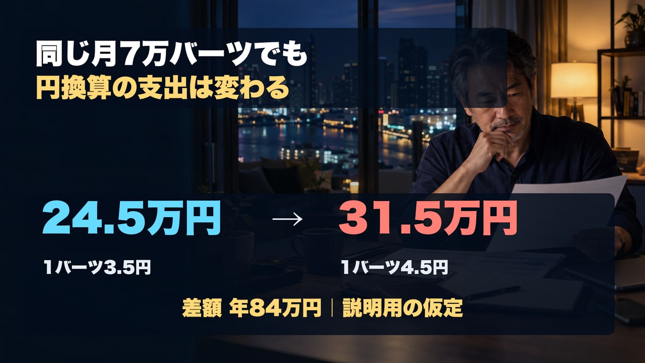 月7万バーツの生活費を円換算でストレステスト