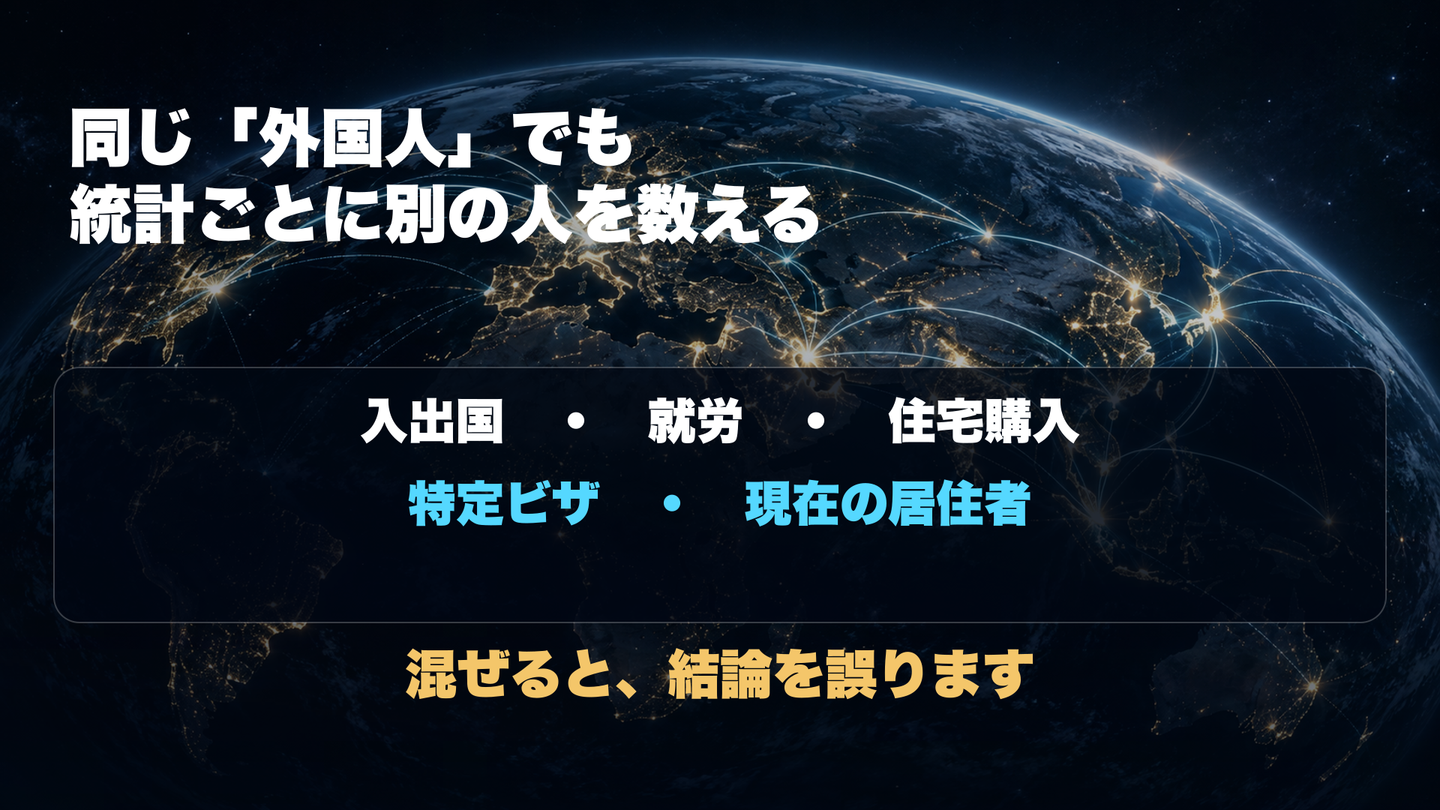 タイの外国人統計で区別すべき5つの対象