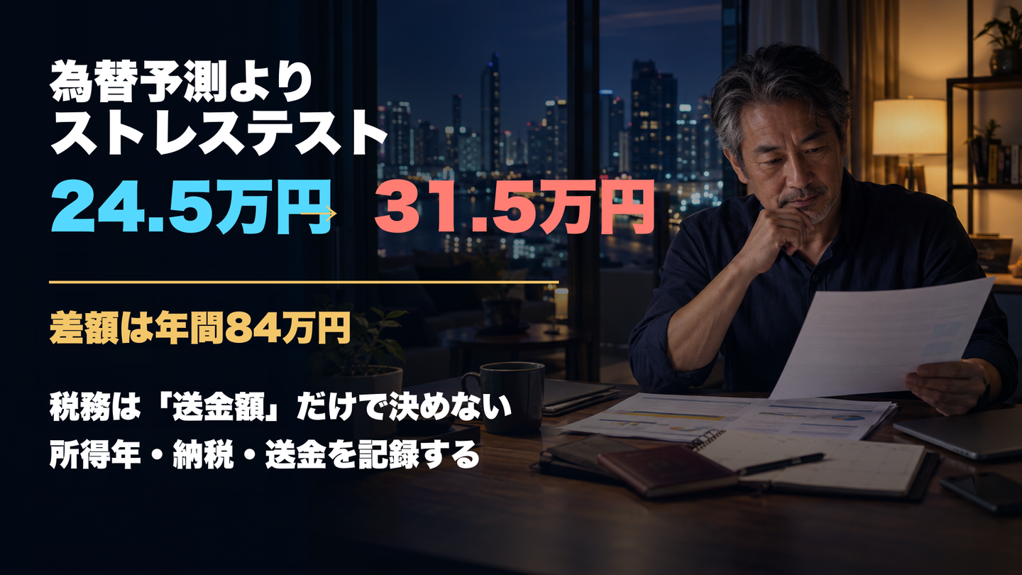 円建て収入とバーツ建て支出のストレステスト