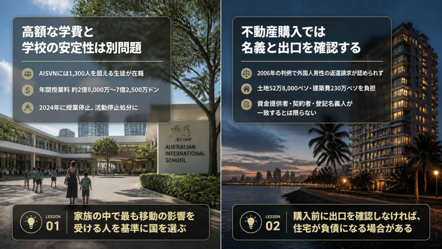 学校経営の安定性と海外不動産の名義・出口確認